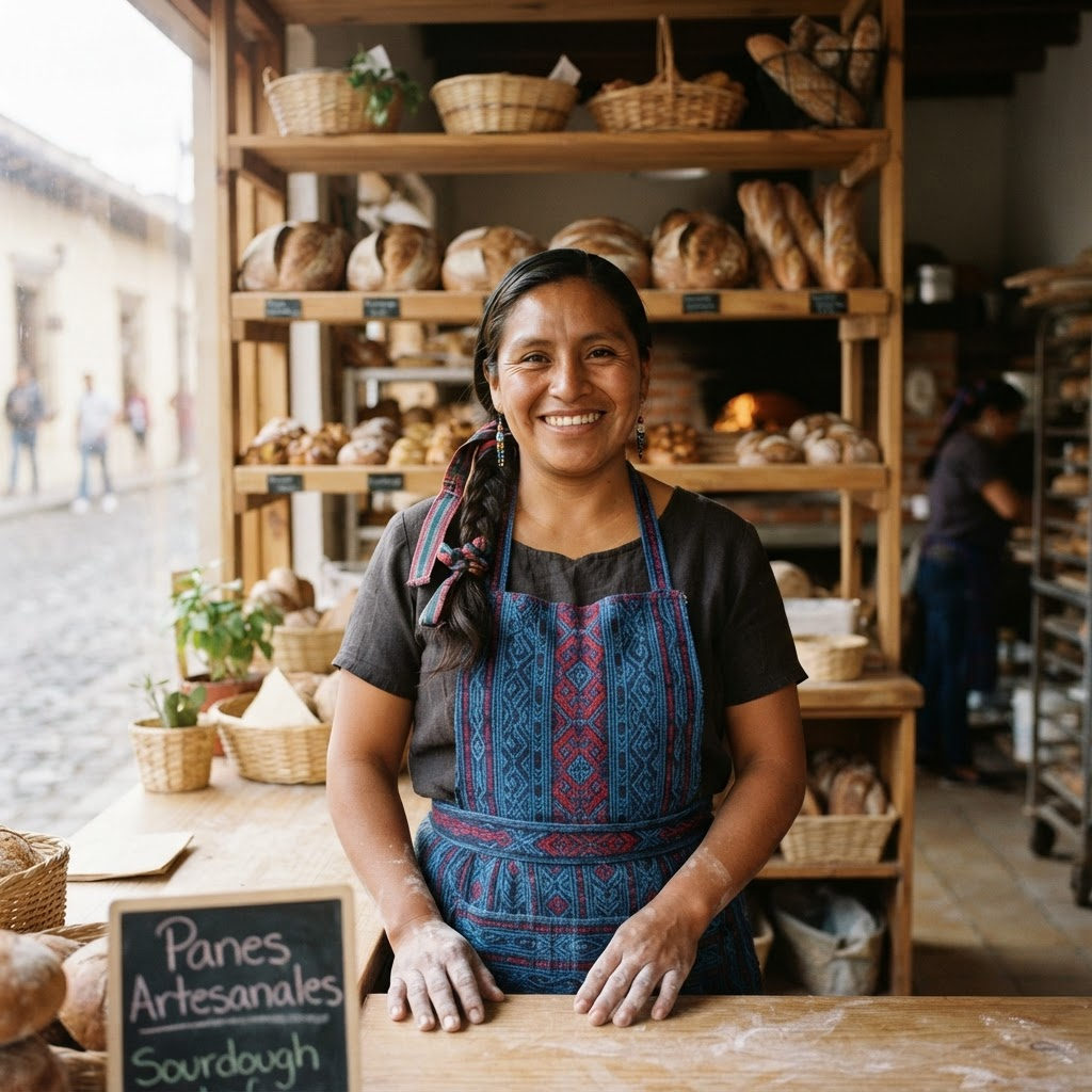 María Fernanda López, Panadería La Espiga